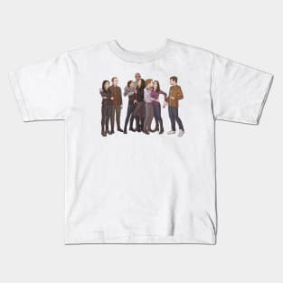 Agents of SHIELD Team as Family Kids T-Shirt